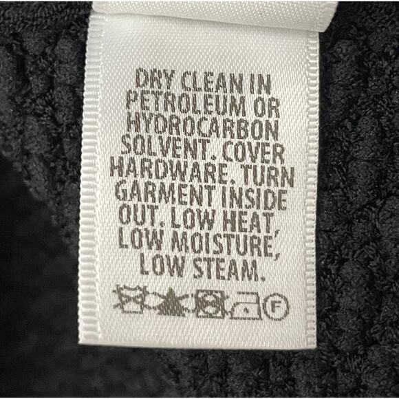 St. John Multiscale Textured Stretch Knit Collared Jacket Black XL Old Money - Picture 16 of 16